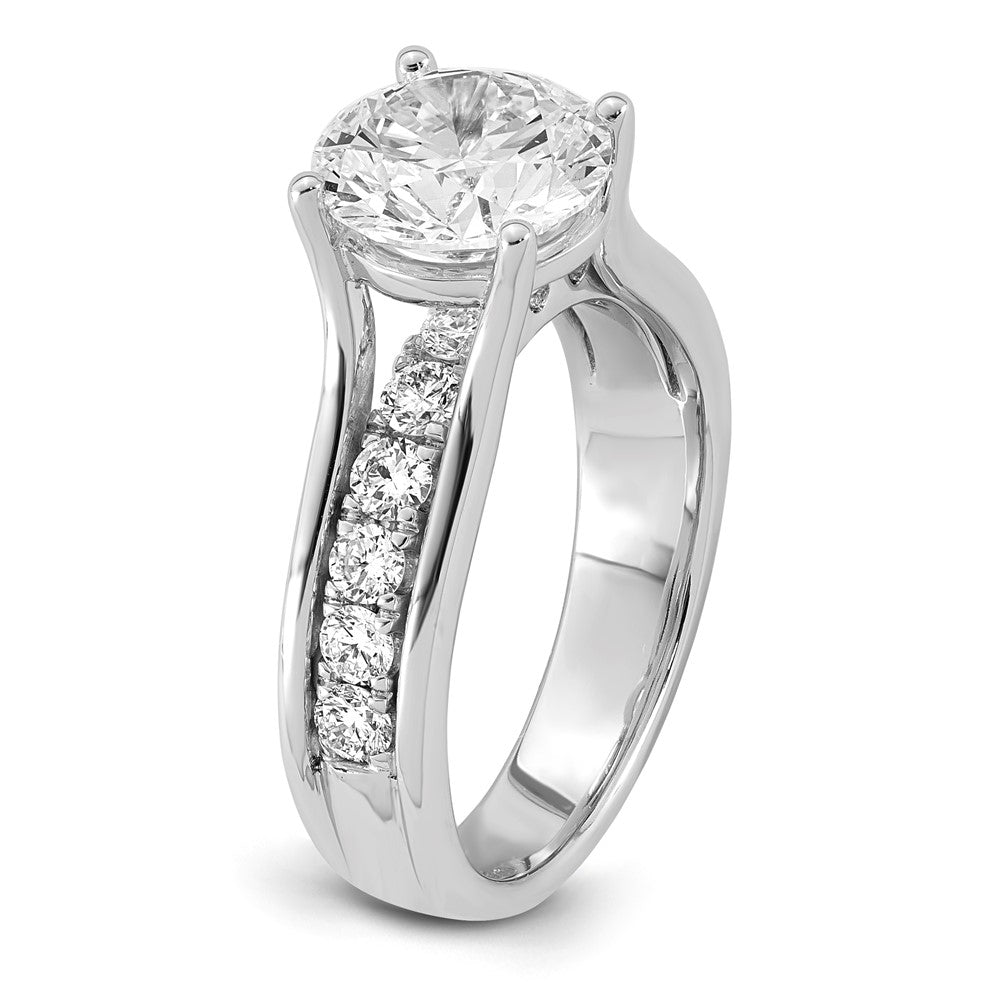 14kw Certified Round Center Lab Grown Diamond VS+ F+ Ring