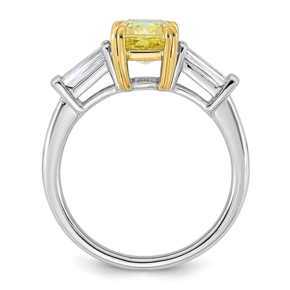 Emma Grace 14ktt 2 3/4ct Lab Grown Dia Cert Vivid Yellow & VS+ F+ Comp Ring