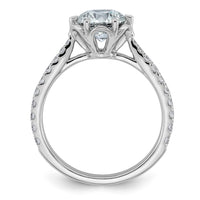 14kw 1 7/8ct Cert Round Center Lab Grown Dia VS+ F+ 6-Prong Comp Ring