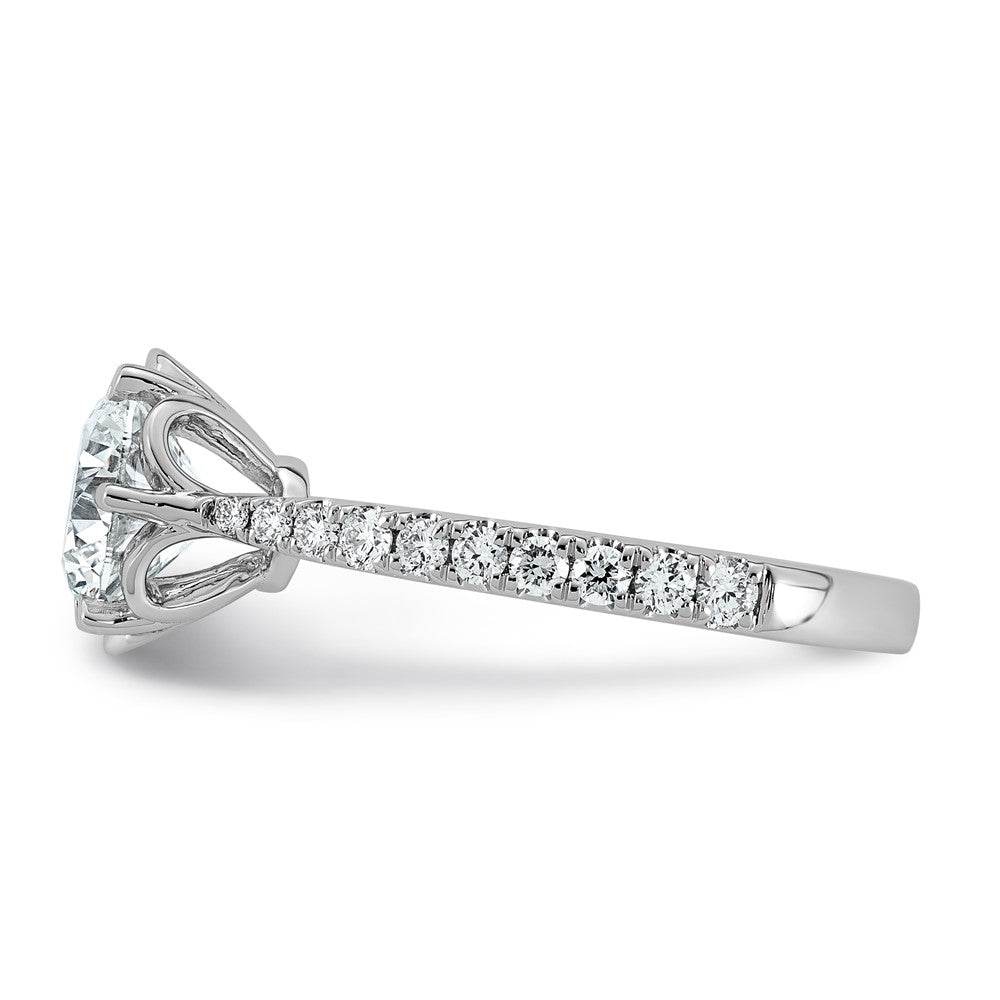 14kw 1 7/8ct Cert Round Center Lab Grown Dia VS+ F+ 6-Prong Comp Ring