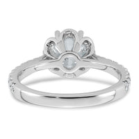 14kw 1 7/8ct Cert Round Center Lab Grown Dia VS+ F+ 6-Prong Comp Ring