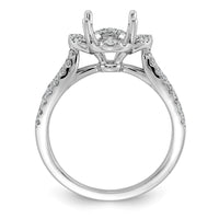 14kw 1/2ct Lab Grown Dia VS+ F+ Round Center Semi Eng Ring