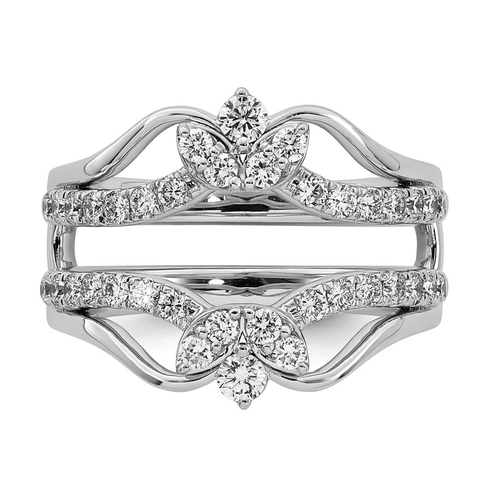14kw 3/4ct Lab Grown Dia  VS+ F+ Complete Ring Guard