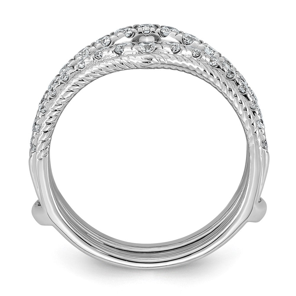 14kw 3/4ct Lab Grown Dia  VS+ F+ Complete Ring Guard