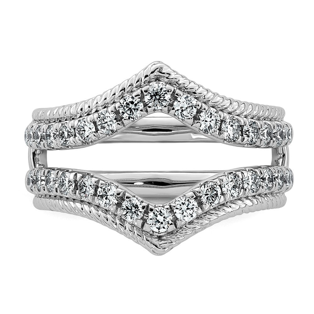 14kw 3/4ct Lab Grown Dia  VS+ F+ Complete Ring Guard