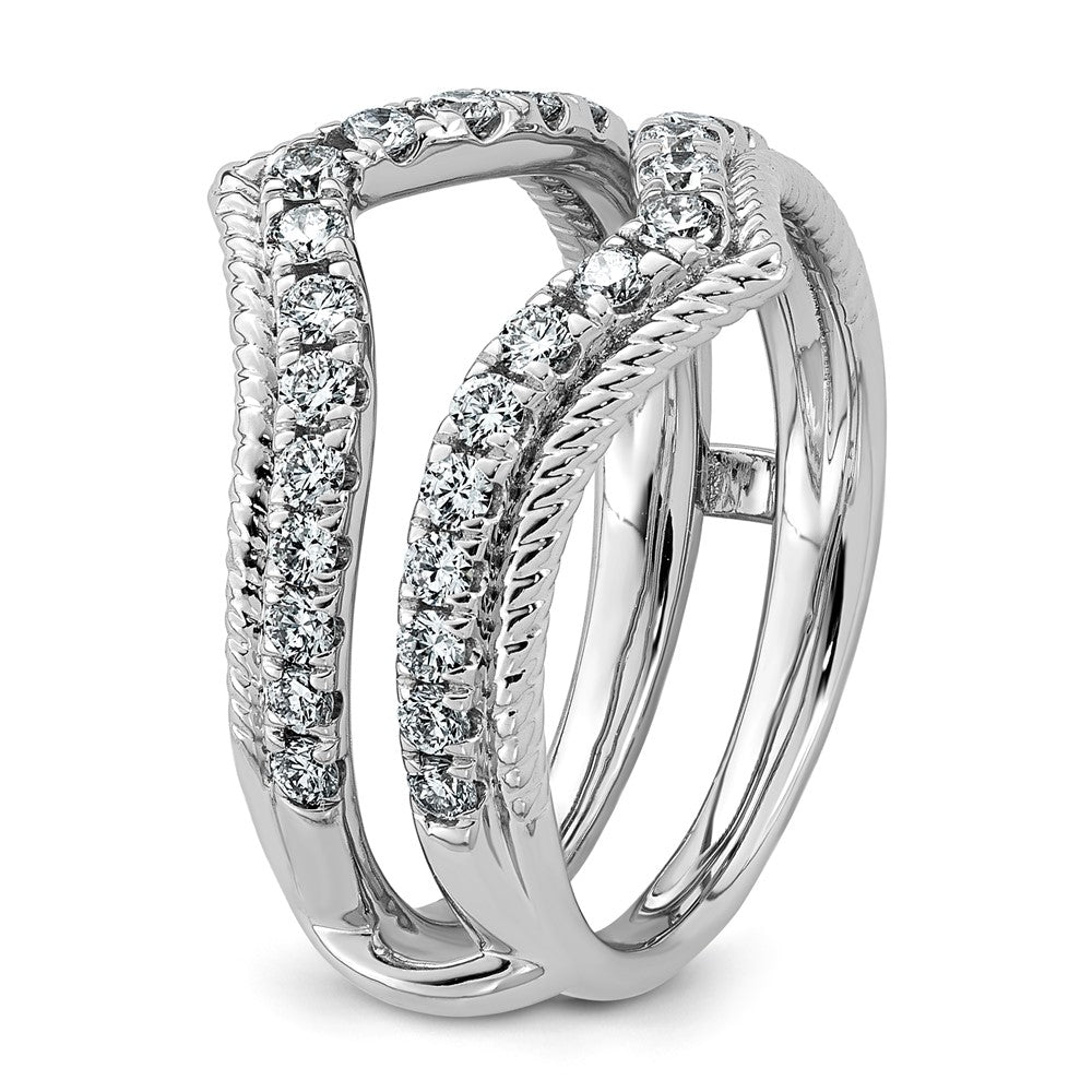 14kw 3/4ct Lab Grown Dia  VS+ F+ Complete Ring Guard