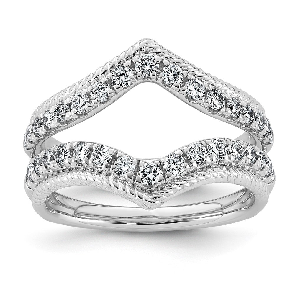 14kw 3/4ct Lab Grown Dia  VS+ F+ Complete Ring Guard