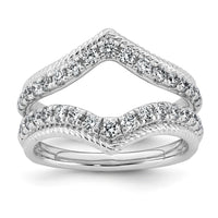 14kw 3/4ct Lab Grown Dia  VS+ F+ Complete Ring Guard