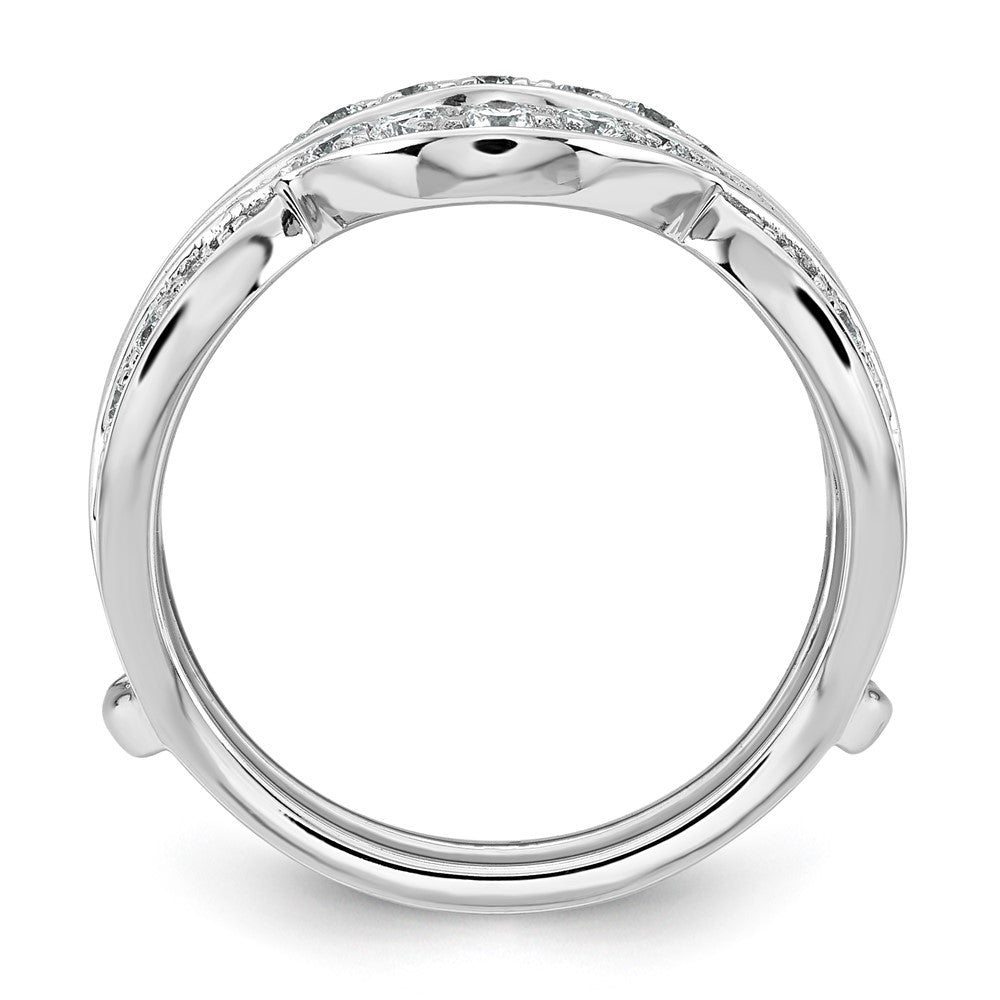14kw 3/4ct Lab Grown Dia  VS+ F+ Complete Ring Guard