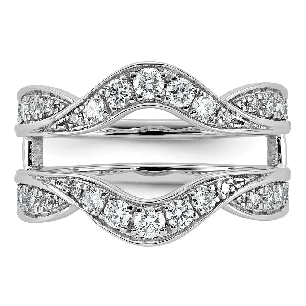 14kw 3/4ct Lab Grown Dia  VS+ F+ Complete Ring Guard
