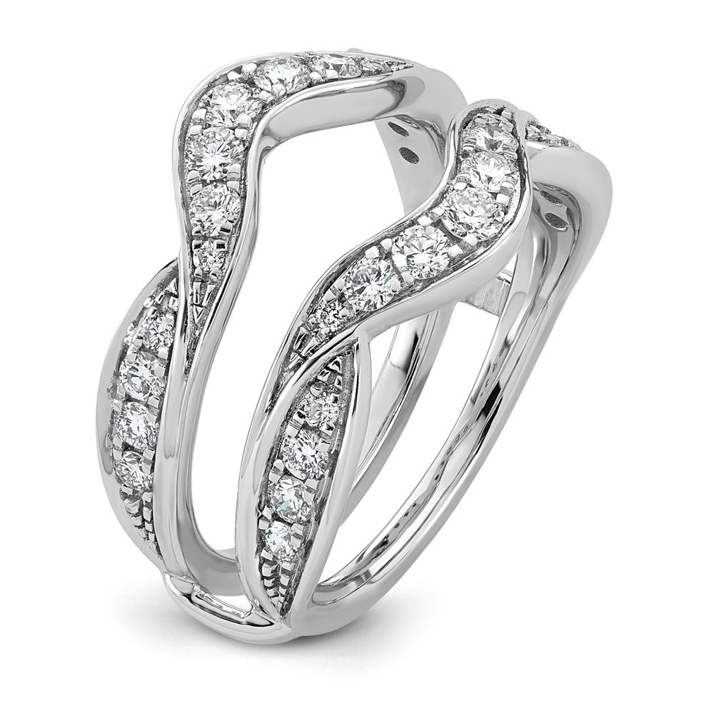 14kw 3/4ct Lab Grown Dia  VS+ F+ Complete Ring Guard