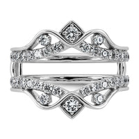 14kw 3/4ct Lab Grown Dia  VS+ F+ Complete Ring Guard