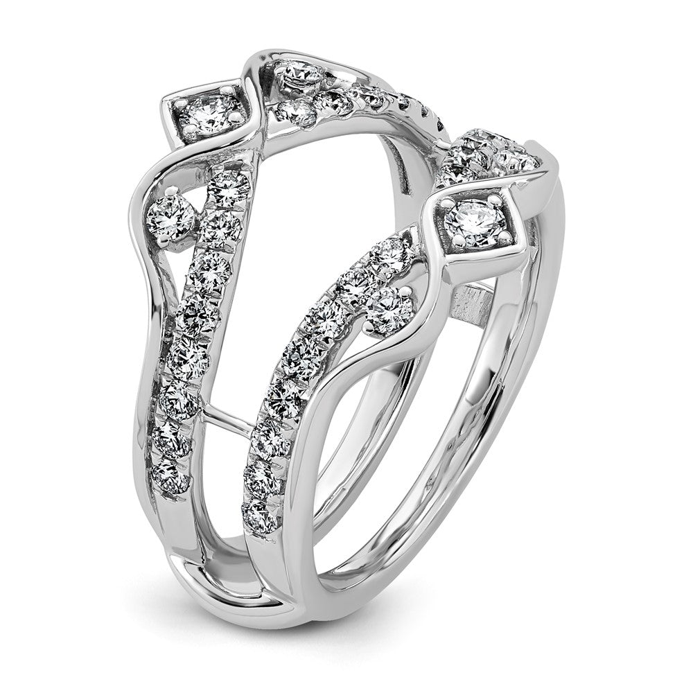 14kw 3/4ct Lab Grown Dia  VS+ F+ Complete Ring Guard