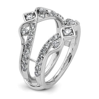 14kw 3/4ct Lab Grown Dia  VS+ F+ Complete Ring Guard