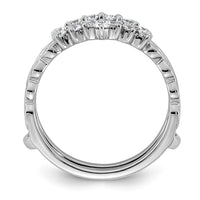 14kw 1/2ct Lab Grown Dia  VS+ F+ Complete Ring Guard