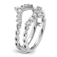14kw 1/2ct Lab Grown Dia  VS+ F+ Complete Ring Guard