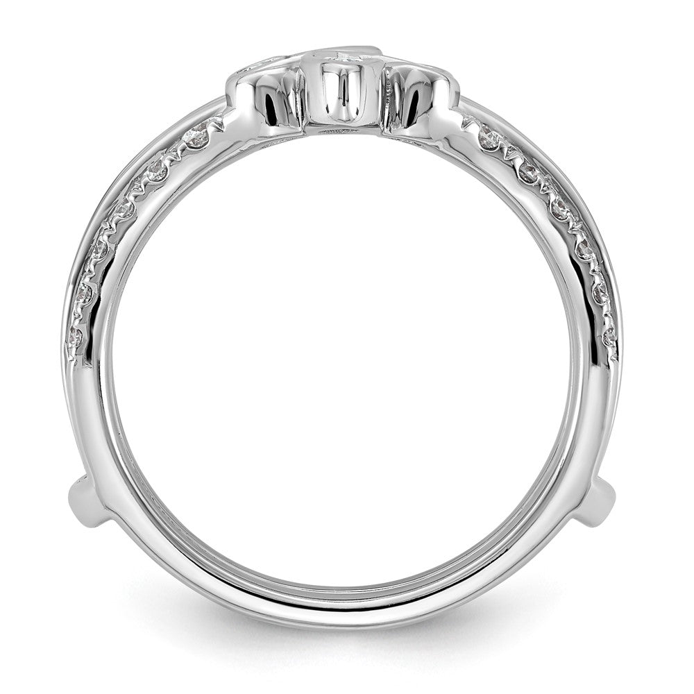 14kw 3/4ct Lab Grown Dia  VS+ F+ Complete Ring Guard