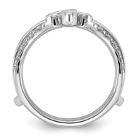 14kw 3/4ct Lab Grown Dia  VS+ F+ Complete Ring Guard