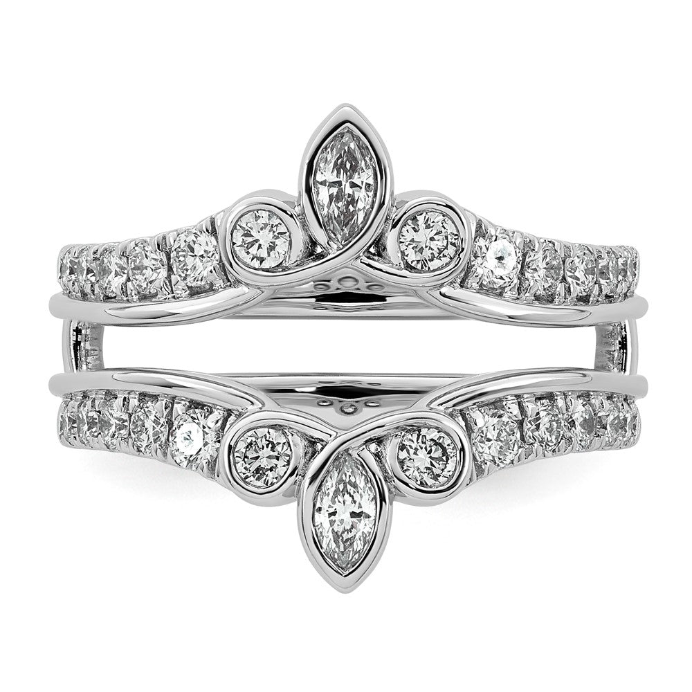 14kw 3/4ct Lab Grown Dia  VS+ F+ Complete Ring Guard
