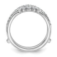 14kw 3/4ct Lab Grown Dia  VS+ F+ Complete Ring Guard