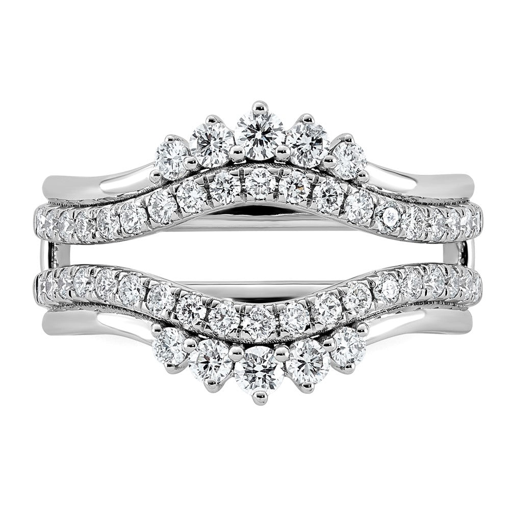 14kw 3/4ct Lab Grown Dia  VS+ F+ Complete Ring Guard