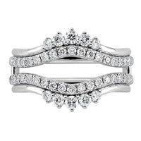 14kw 3/4ct Lab Grown Dia  VS+ F+ Complete Ring Guard