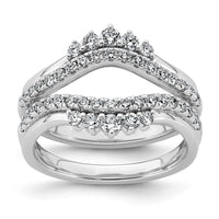14kw 3/4ct Lab Grown Dia  VS+ F+ Complete Ring Guard