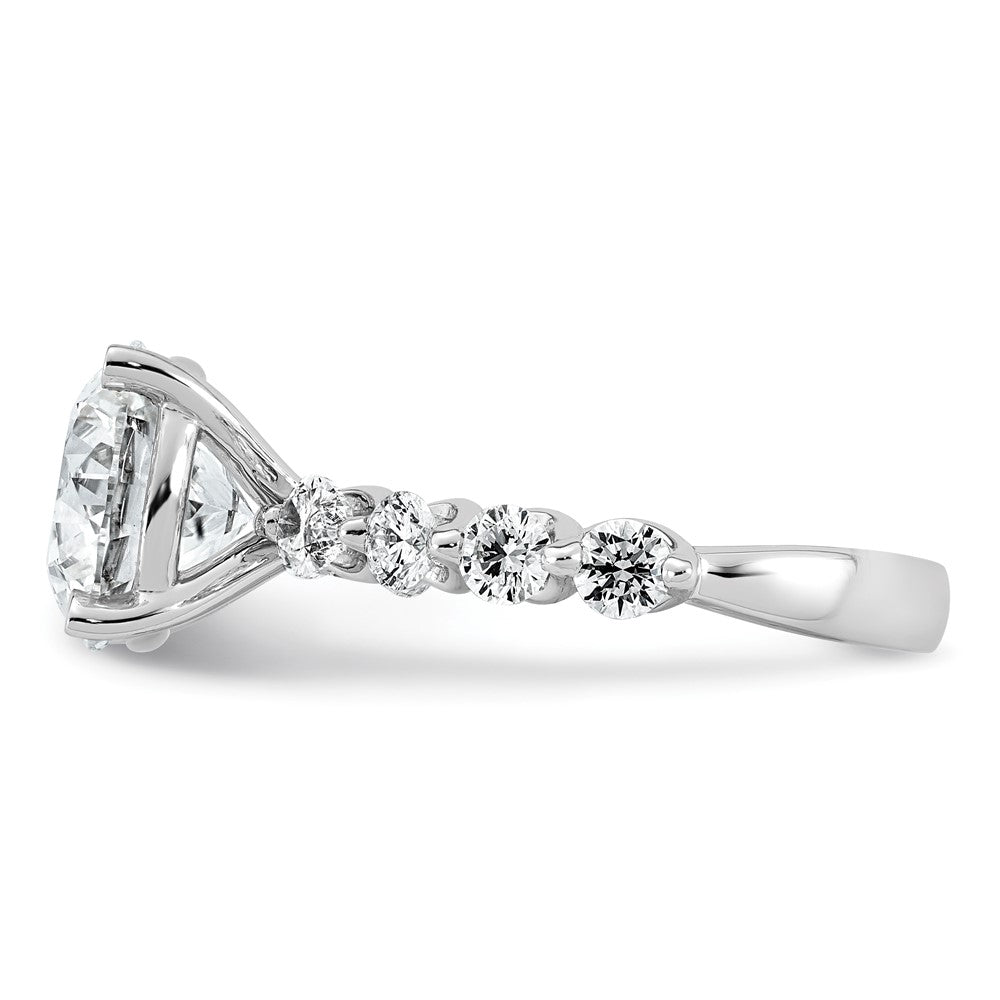 14kw 5 1/8ct Cert. Rd Ctr Lab Grown Dia VS+ F+ Comp. Eng Ring