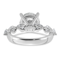 14kw 3 7/8ct Cert Rd Ctr Lab Grown Dia VS+ F+ Comp. Eng Ring