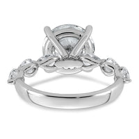 14kw 4 7/8ct Cert Rd Ctr Lab Grown Dia VS+ F+ Comp. Eng Ring