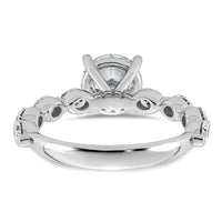 14kw 2 5/8ct Cert Rd Ctr Lab Grown Dia VS+ F+ Comp. Eng Ring