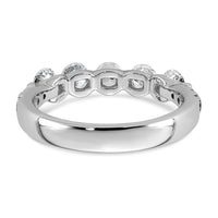 14kw 1ct Lab Grown Dia VS+ F+ Round Shape Stones Comp Wedding Band
