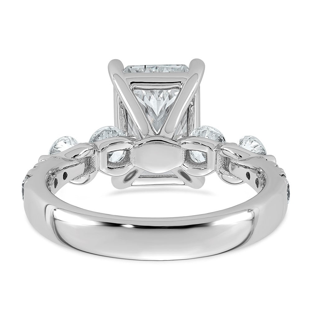 14kw 3 7/8ct Cert. Radiant Ctr Lab Grown Dia VS+ F+ Comp Ring