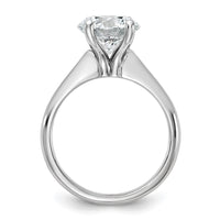 14kw 3ct Cert Lab Grown VS+ F+ Round 8X Comp Diamond Ring
