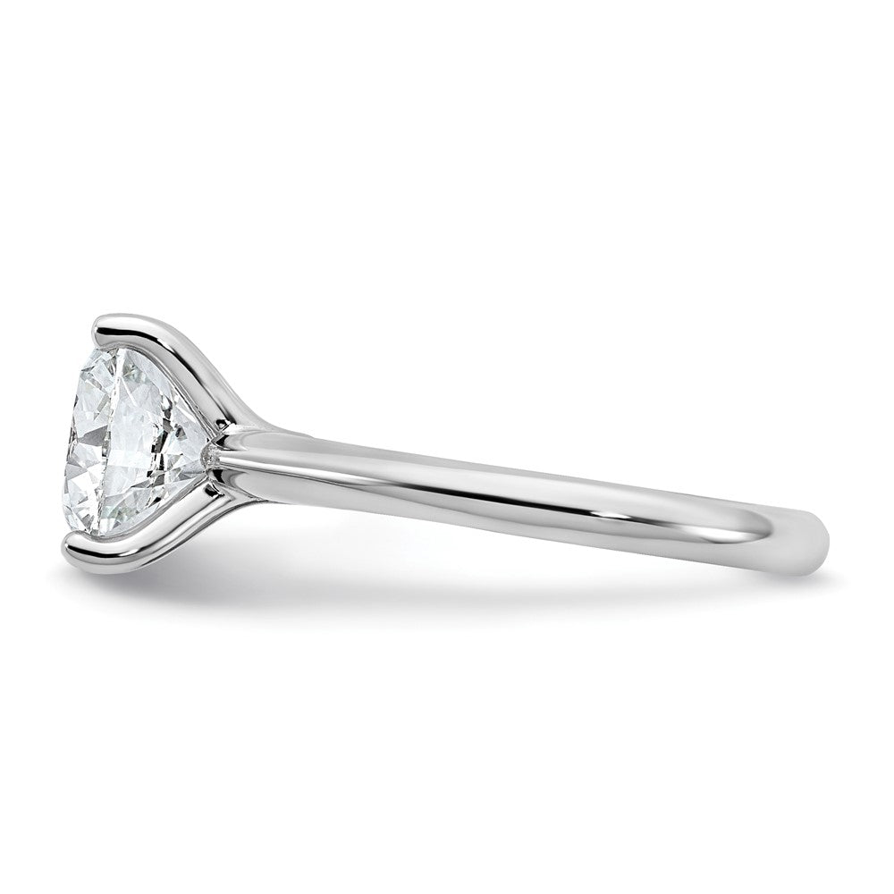 14kw 3ct Cert Lab Grown VS+ F+ Round 8X Comp Diamond Ring