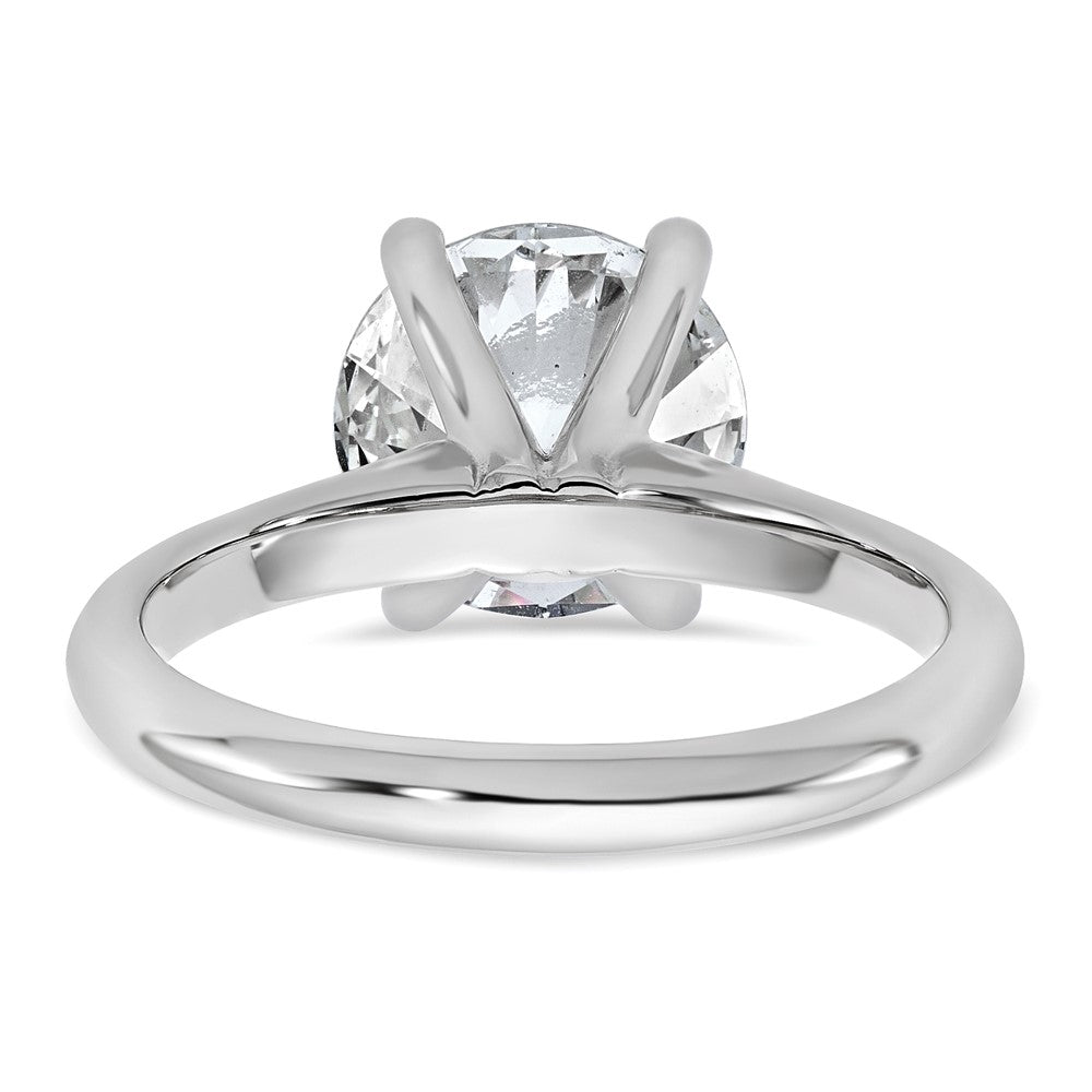 14kw 3ct Cert Lab Grown VS+ F+ Round 8X Comp Diamond Ring