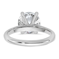 14kw 3ct Cert Lab Grown VS+ F+ Round 8X Comp Diamond Ring