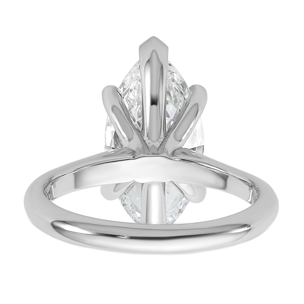 14kw 4ct Cert Lab Grown VS+ F+ Marquise 8X Comp Diamond Ring