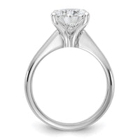 14kw 3ct Cert Lab Grown VS+ F+ Pear 8X Comp Diamond Ring