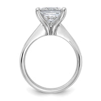 14kw 4ct Cert Lab Grown VS+ F+ Princess 8X Comp Diamond Ring