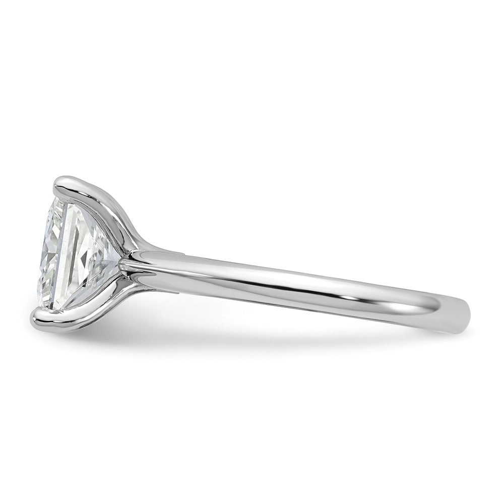 14kw 4ct Cert Lab Grown VS+ F+ Princess 8X Comp Diamond Ring