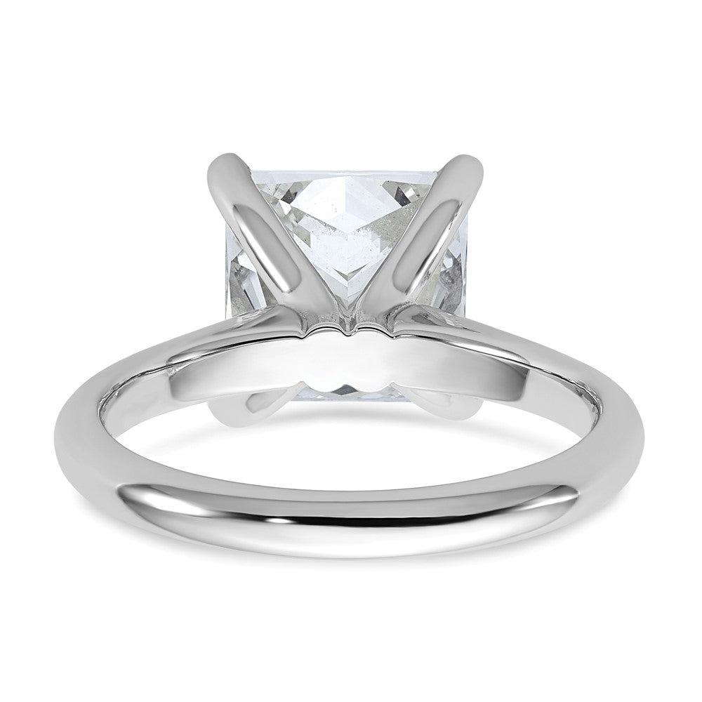 14kw 4ct Cert Lab Grown VS+ F+ Princess 8X Comp Diamond Ring