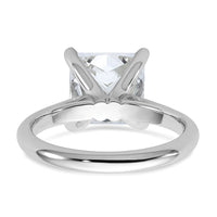 14kw 4ct Cert Lab Grown VS+ F+ Princess 8X Comp Diamond Ring