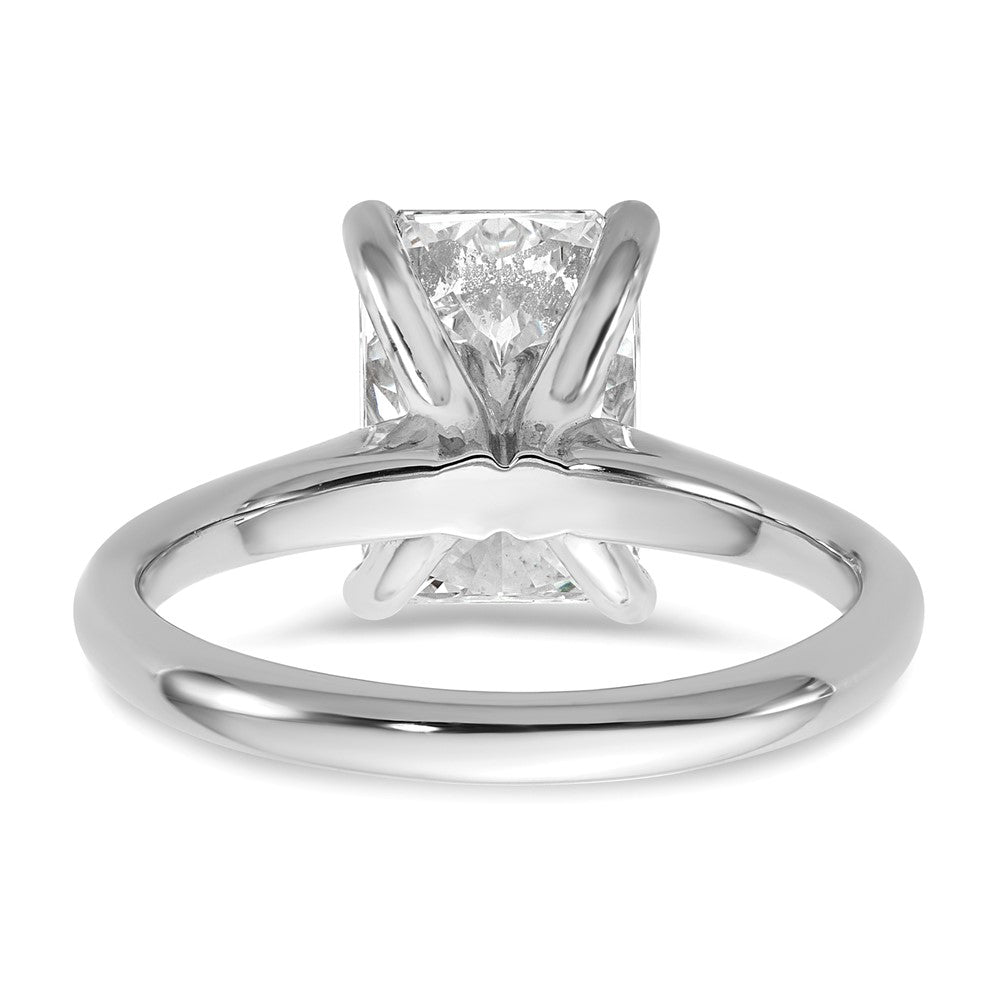14kw 3ct Cert Lab Grown VS+ F+ Radiant 8X Comp Diamond Ring