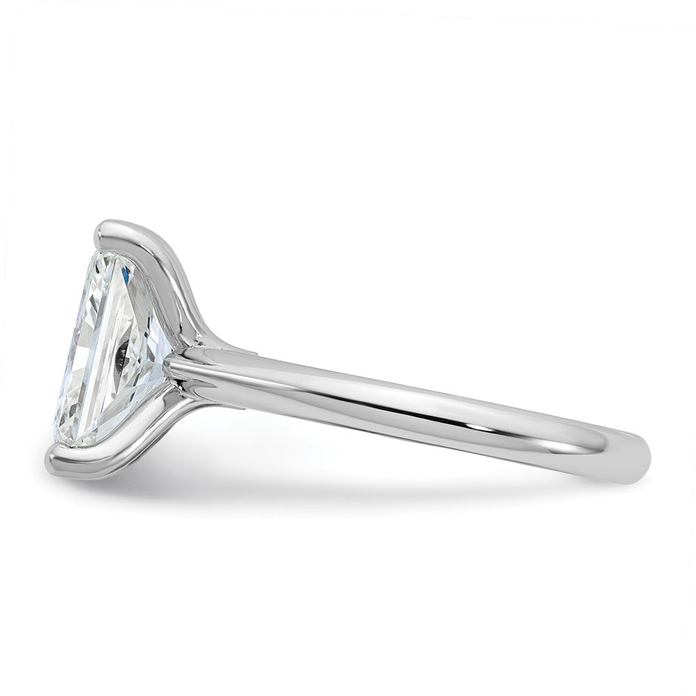 14kw 4ct Cert Lab Grown VS+ F+ Radiant 8X Comp Diamond Ring