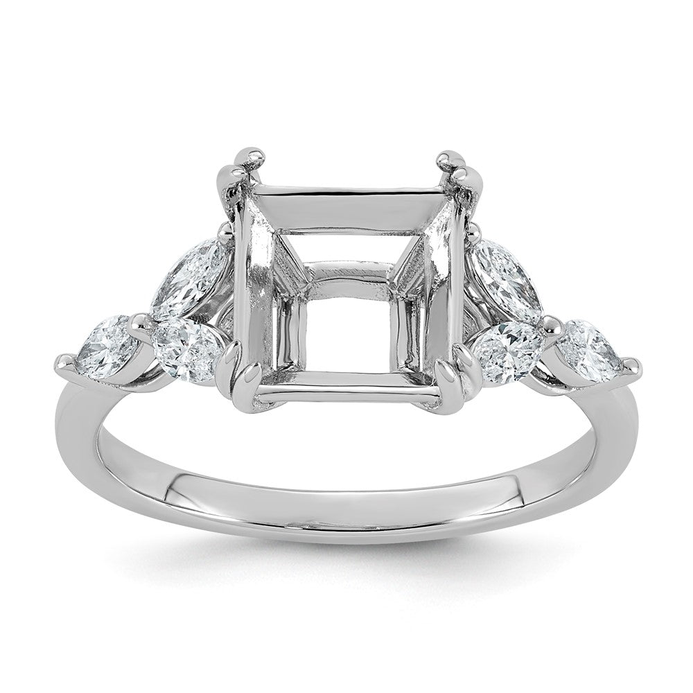14kw 3/8ct Lab Grown Dia  VS+ F+ Semi-mount Ring