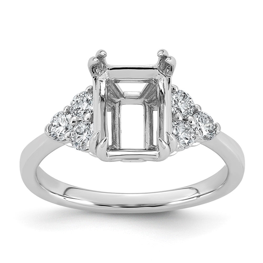 14kw 1/2ct Lab Grown Dia VS+ F+ Semi-mount Ring