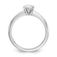 14kw 1ct Cert Lab Grown VS+ F+ Oval 8X Comp Diamond Ring