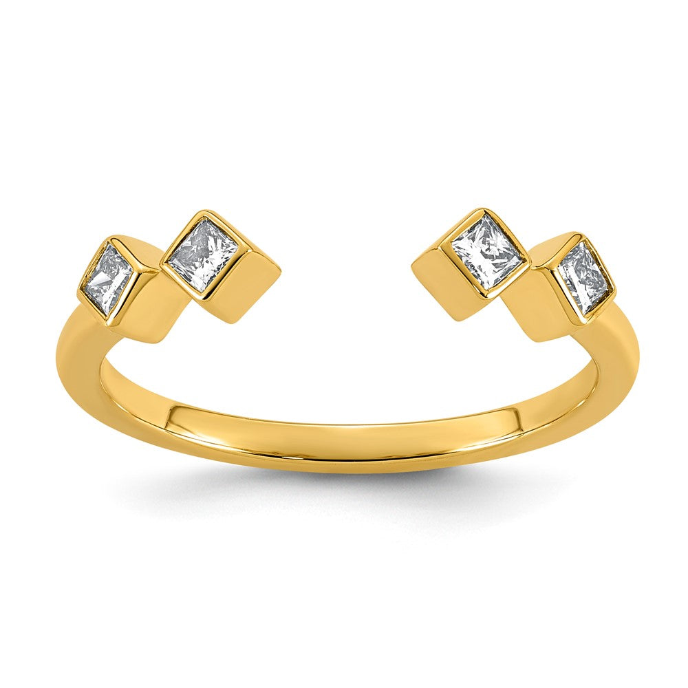 14ky 1/5ct Lab Grown Dia VS+ F+ Comp Fashion Ring