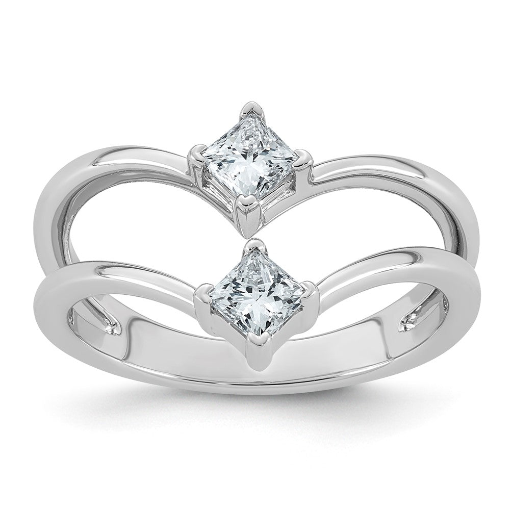 14kw 1/2ct Lab Grown Dia VS+ F+ Comp Fashion Ring